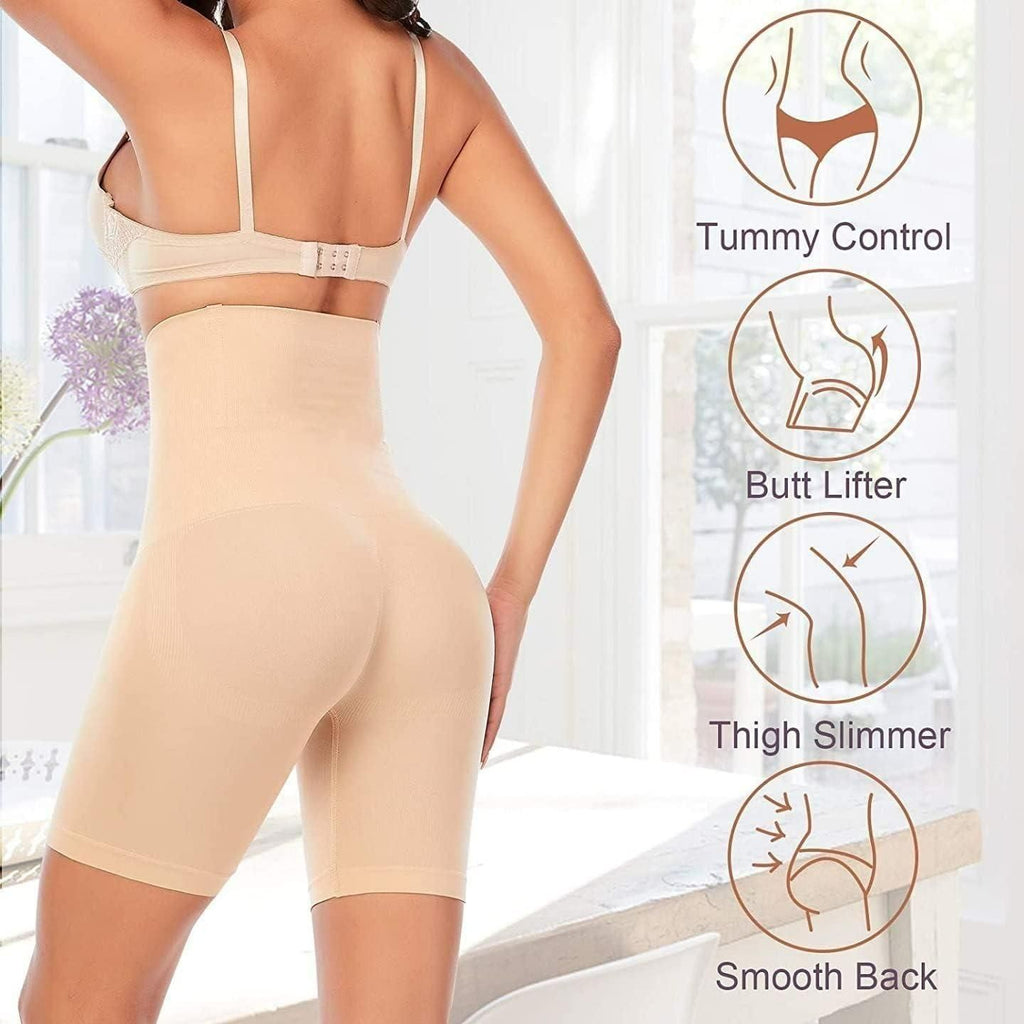 4-in-1 Shaper - Quick Slim Shape Wear Tummy, Thighs, Hips - Efffective Seamless Tummy Pants Shapewear Body Shaper