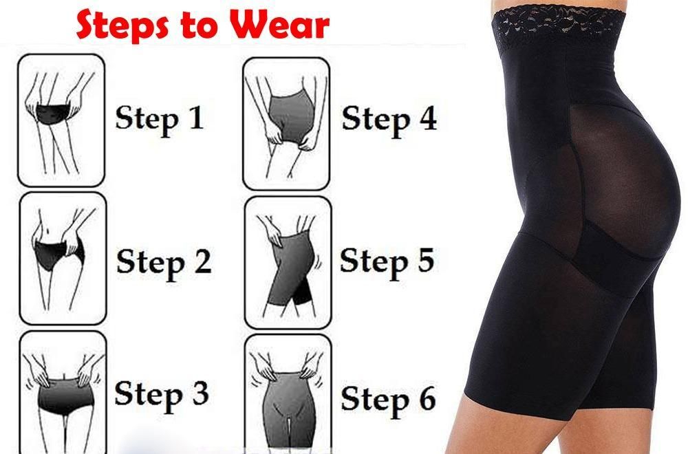 4-in-1 Shaper - Quick Slim Shape Wear Tummy, Thighs, Hips - Efffective Seamless Tummy Pants Shapewear Body Shaper